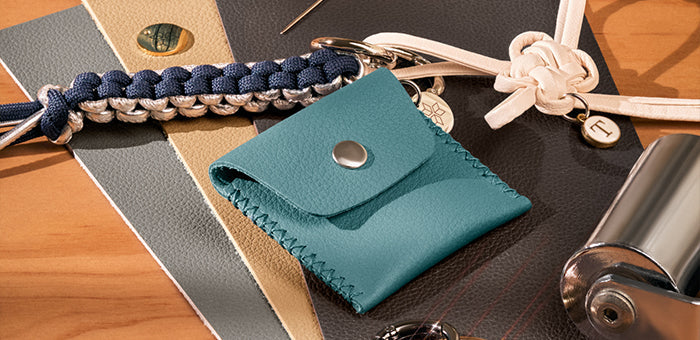 Leather Pouch with Knotted Charm Workshop