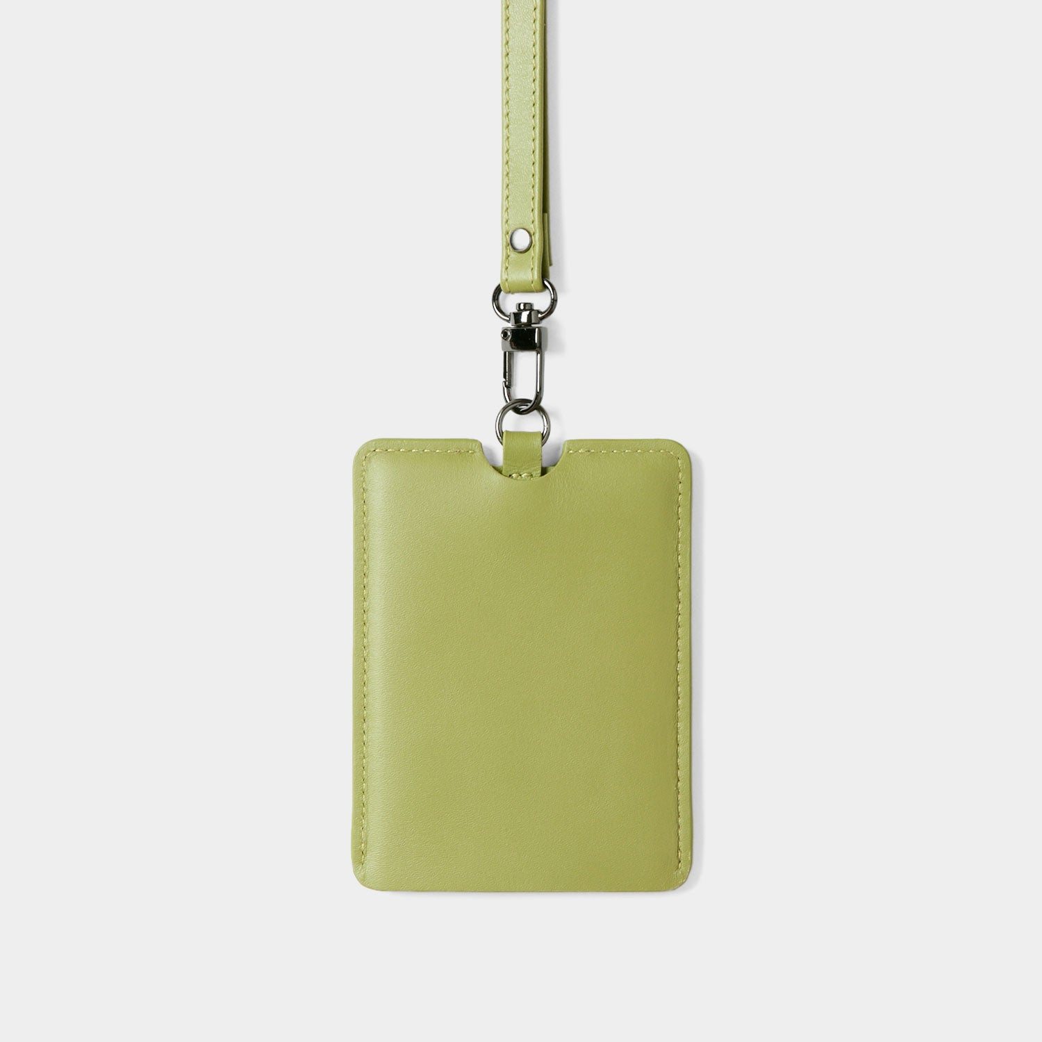 Access Card Holder with Lanyard in Nappa Leather