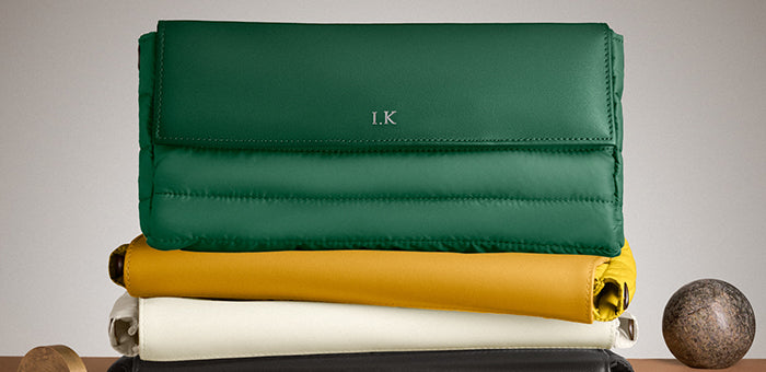 Quilted Puffy Leather Pouch