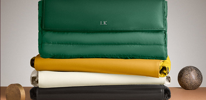 Quilted Puffy Leather Pouch