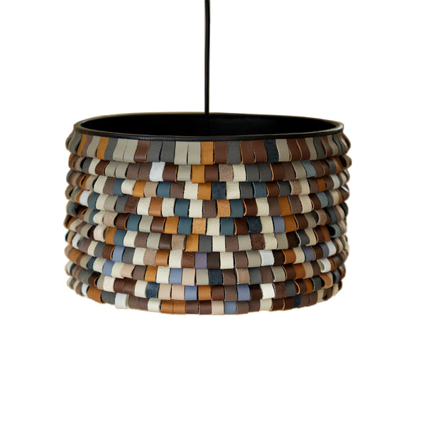 Upcycled Leather Lampshade