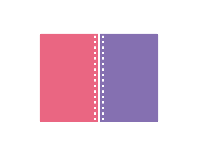 粉红色/紫色 80gsm (160pg)
