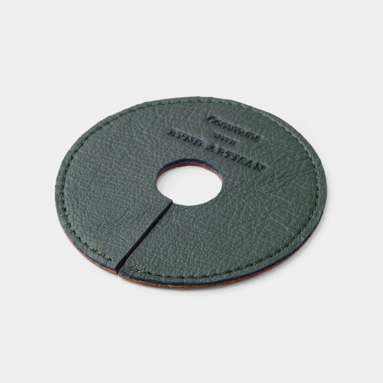 Upcycled Leather Beverage Tags, Set of 6