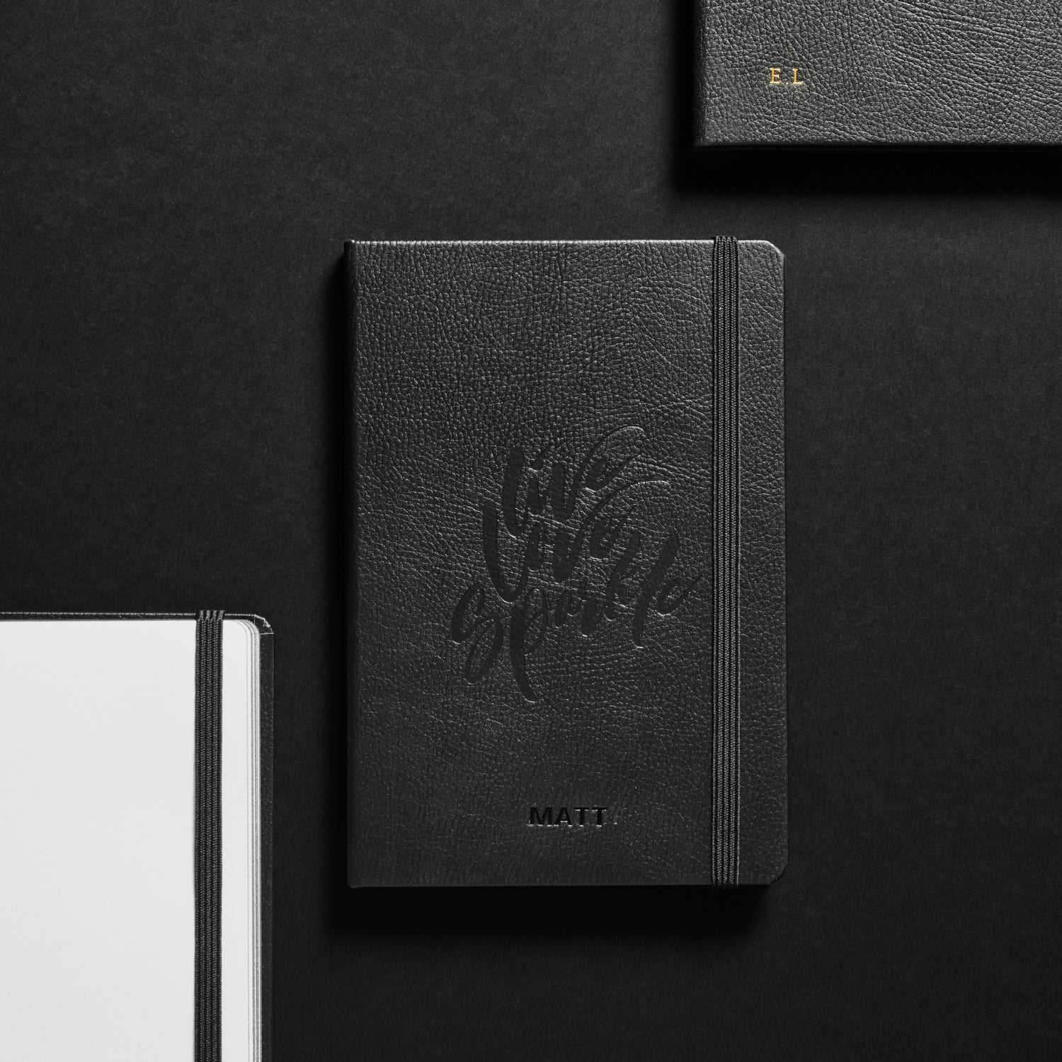 Calligraphy Motif Black Book