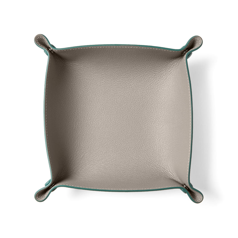 Taupe/Turquoise-text